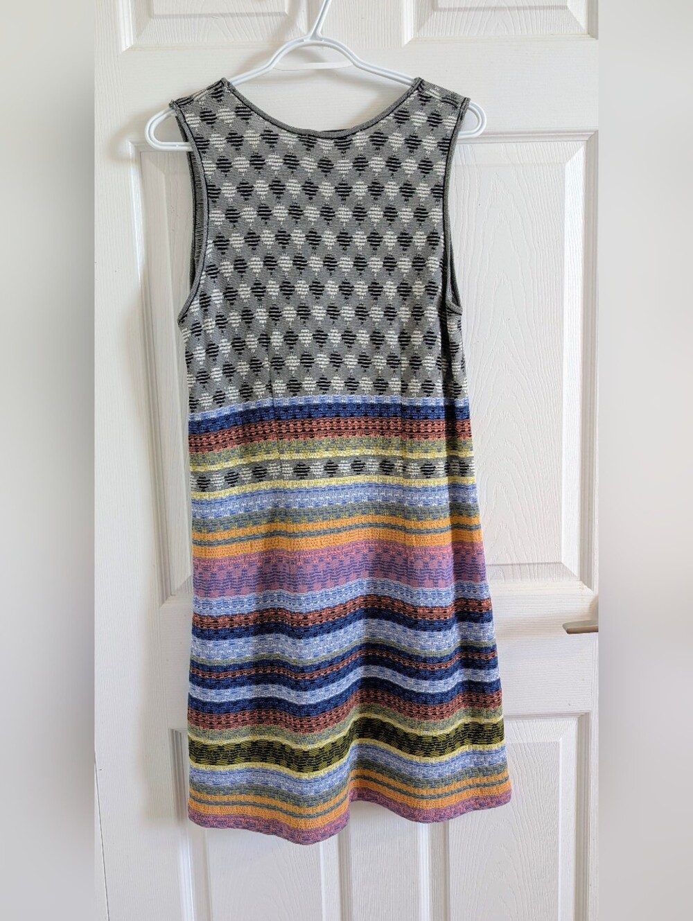 Aldo Martins Spain Textured Knit Sleeveless Dress Multi-Color Quiet Luxury - 10